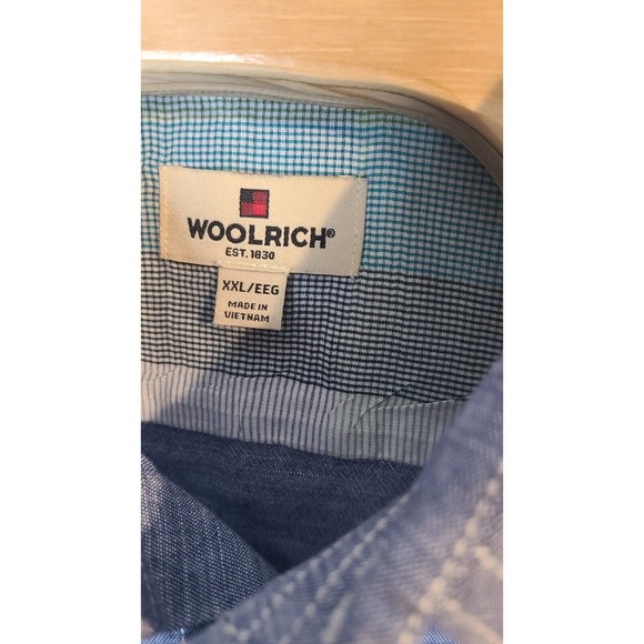 Woolrich Mens Short Sleeve Button up Shirt Size XXL/EEG - Picture 5 of 5